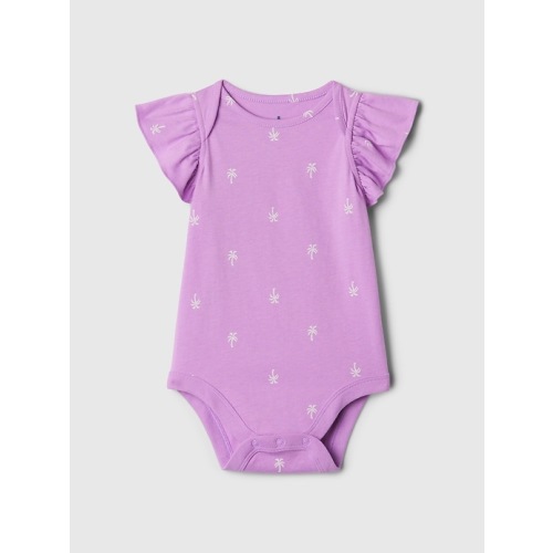Baby Mix and Match Flutter Bodysuit in lilac surge purple, size: 0-3 M