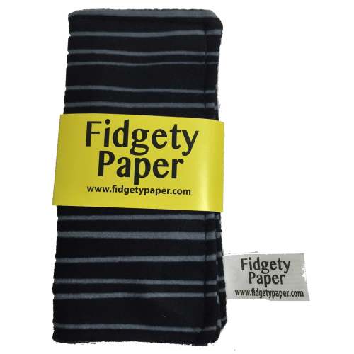 Black/Gray Pocket-Sized Fidgety Paper