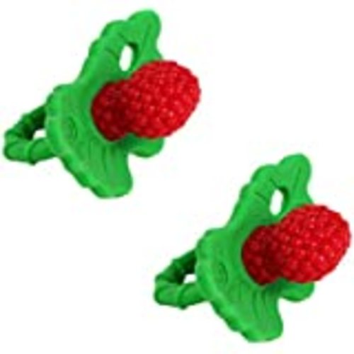 Amazon.com : RaZbaby RaZberry Silicone Baby Teether Toy - Berrybumps Soothe Babies Sore Gums - Infant Teething Toy - Hands Free Design - BPA Free - Easy-to-Hold Design - Teething Relief Pacifier - Fruit Shape/Red : Baby Teether Toys : Baby