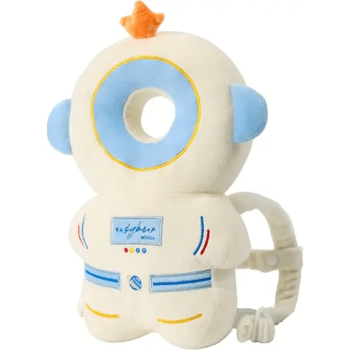 Baby Head Protector Backpack -Soft & Lightweight Pads - Prevents Bebes Backward Fall Astronauts Plush Stuffed