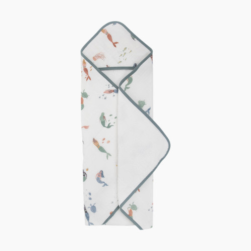 Little Unicorn Cotton Muslin & Terry Infant Hooded Towel - Mermaids