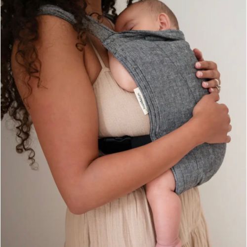 Obsidian Lark Baby Carrier - Black Soft Structured Carrier | hope&plum