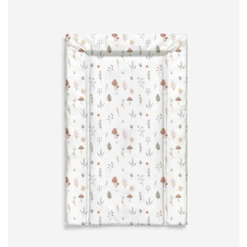 Baby Changing Mat - Woodland Mushroom and Flowers, Nappy Changing Mat, Waterproof Mat, Baby Gift, Wedge Changing Mat, Woodland Nursery Decor