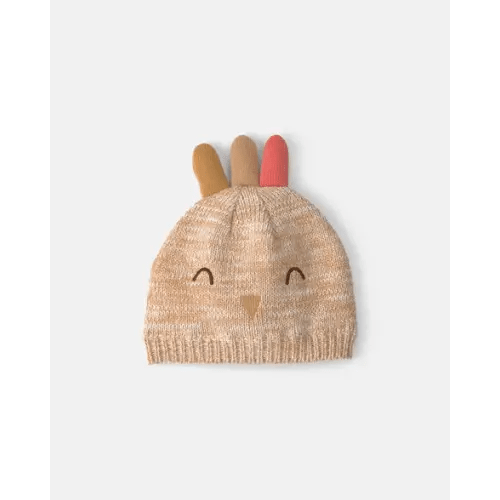 Baby Thanksgiving Turkey Knit Hat - Cream | Carter's
