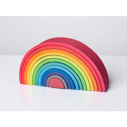 Handcrafted Wooden Rainbow Stacker| Waldorf| Montessori| Open-Ended Play| Toddler Toys