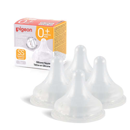 Silicone Nipple (SS) 0+ Months – Pigeon