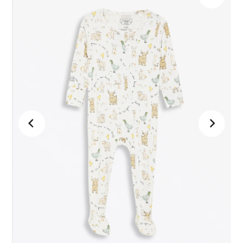 New Birth PJ Footed Onesie Bamboo