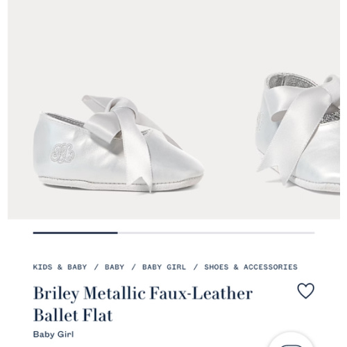 Briley Metallic Faux-Leather Ballet Flat