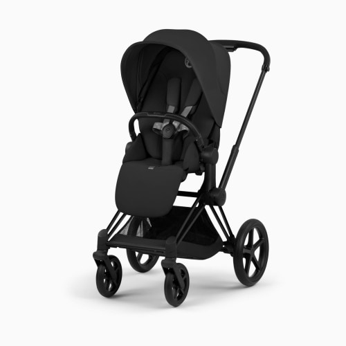 Cybex Priam Comfort Stroller - Matte Black Frame/Sepia Black Lux Seat