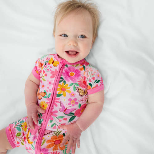 Butterfly Blooms Shorty Zippy – Little Sleepies