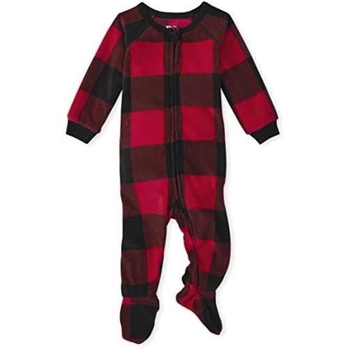 The Children's Place Baby and Kids' Sibling Matching Christmas Pajama Sets, Fleece