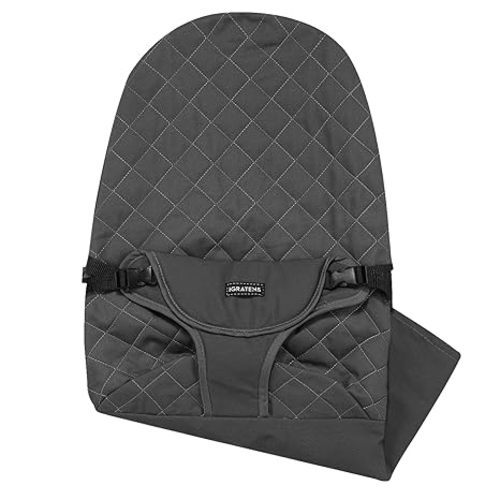 Fabric Seat for Bouncer - Baby Bjorn Bouncer Cover Compatible with Balance Soft & Bliss Model, 100% Cotton, Skin -Friendly, Machine Washable, Black