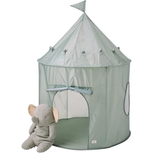 3 Sprouts Kids Play Tent for Ages 3 to 10 - Spacious Indoor Toddler Tent with Recycled Eco-Friendly Fabric - Modern Playhouse Design that Complements Your Home Decor - Green