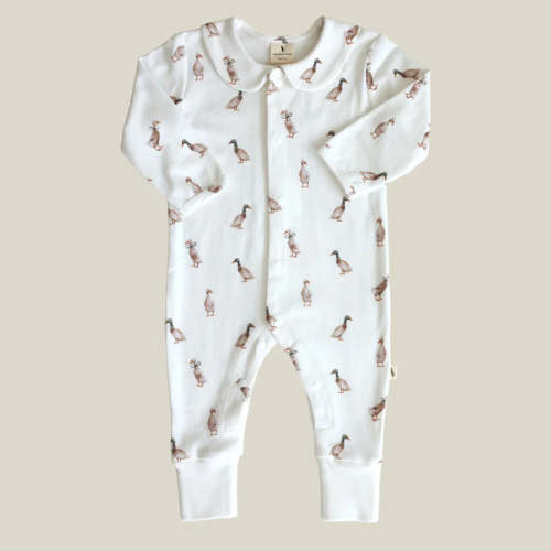 Mallard Ducks Collared Onesie