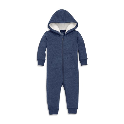 Baby Teddy Fleece-Lined Zip Romper