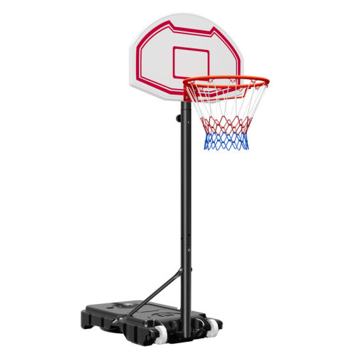 Stellweilan Tessberg Portable Basketball Stand, 5.2 to 6.9 ft Height Adjustment Basketball Hoop & Goal, Kids Adjustable Basketballs Hoop with Nylon Net & Rolling Wheels, Portable Backboard Set for Patios, Poolside | Wayfair