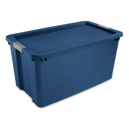 Extra Large Storage Bin, 45 Gallon Plastic Storage Container with Latch Lid and Wheels