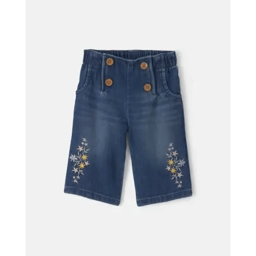 Baby Girl Floral Denim Jeans - Medium Wash - OshKosh B'gosh | Carter's