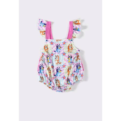 Bluey Baby Bubble, Bluey Birthday Outfit, Baby Girl Bubble, Bingo Dress, Bluey Dress, Bluey Outfit, Summer Outfit, Bluey Gift, Bingo Gift