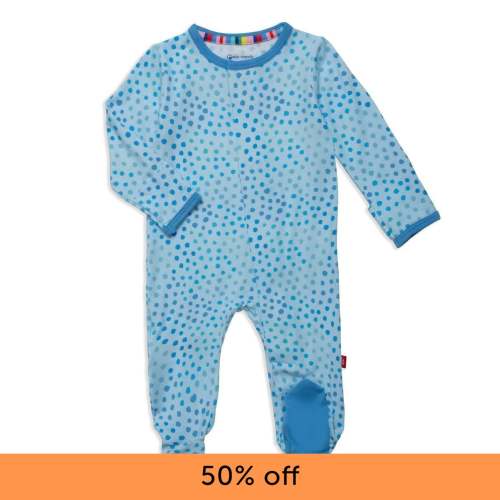 blue sparkle modal magnetic parent favorite footie