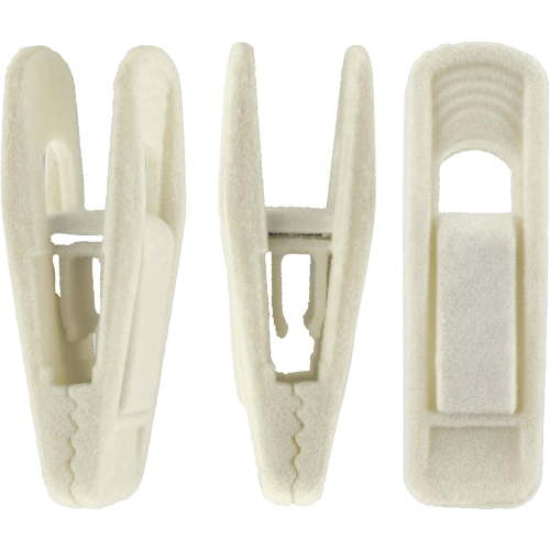 Siloon, Velvet Hangers Clips, 20 Pack Ivory, Strong Design