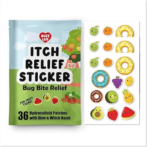 Buzzluv Hydrocolloid Itch Relief Patch, for Mosquitos, Ticks, Midges