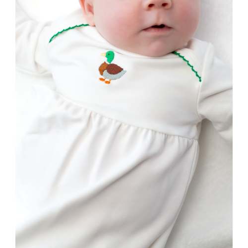 Mallards Embroidered Pip Gown – Goosies