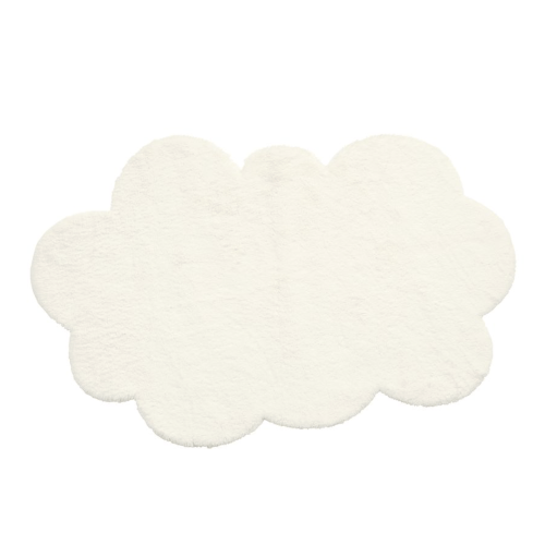 Faux Fur Cloud Shaped Washable Rug
