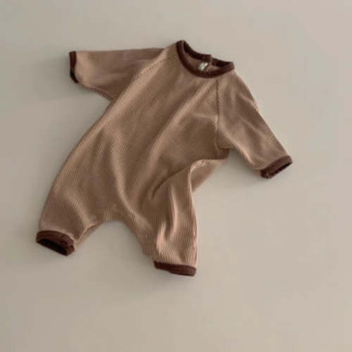 Piped-Trim Waffle Jumpsuit | RYAN AND REMI