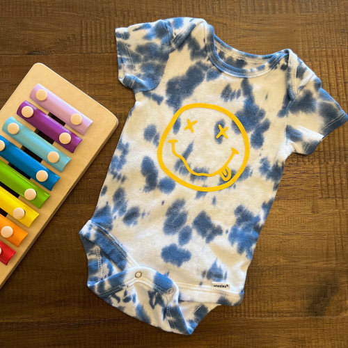 Nirvana Tie Dye Onesie Bodysuit