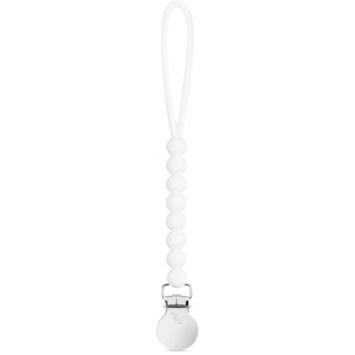 Ryan & Rose Pacifier Clip (White)