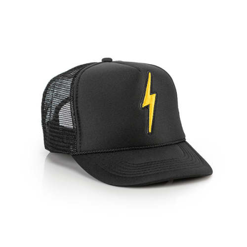 Lightning Bolt Patch Kids Trucker Hat