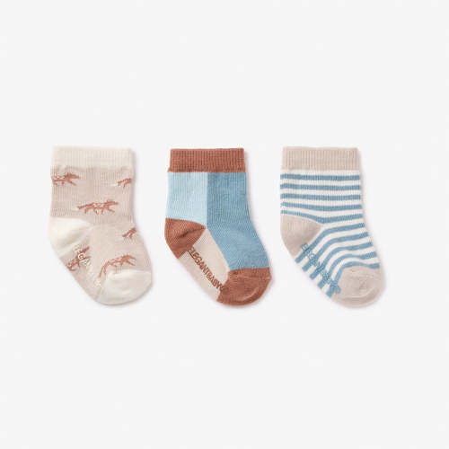 Treehouse Forest Non Slip Baby Socks 3 pack MULTI / 0-12M