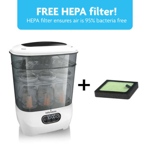 One Step™ Baby Bottle Sterilizer and Dryer Advanced - Electric steam sterilizer with HEPA Filter