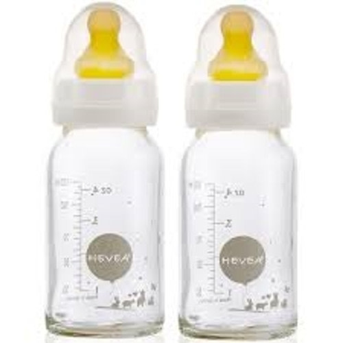 Glass Baby Bottles - Hevea 4oz - 2pk