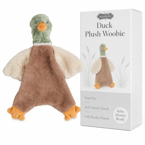 Mud Pie Duck Lovey, Baby Lovey Blanket with Plush Duck Stuffed Animal | Duck Lovey Blanket With Plush Stuffed Animal For Babies And Snuggling