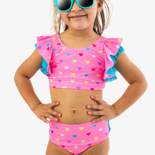 Butterfly Tankini 2-Piece Swimsuit, with Signature Rear Ruffles