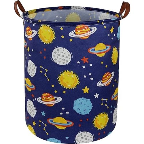 ESSME Kids Laundry Basket,Boys Hamper Waterproof Kids Hampers for Boy Space Room Decor, Nursery Hamper,Toy Storage Baskets,Gift Baskets,(Space)