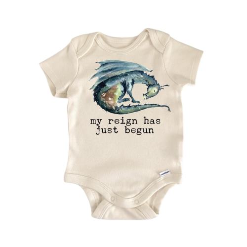 Sleeping Dragon Green Baby Onesie® Newborn Cotton Bodysuit Baby Shower Gift
