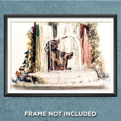 Jungle Cruise Concept Art Wall Art Decor Poster Reproduction Disneyland Disney World Adventureland Skipper Back Side of Water Boat - 3180