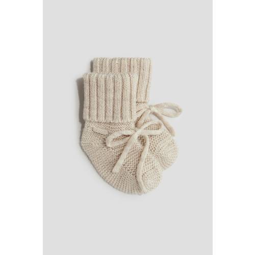 Wool Knit Slipper Socks