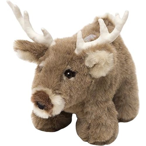 Carstens White Plush Tail Deer Kids Coin Bank,12x8x6 inches