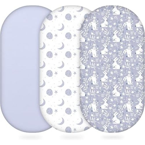 Bassinet Sheets Fitted 3 Pack Baby Bedside Sleeper Bassinet Sheets