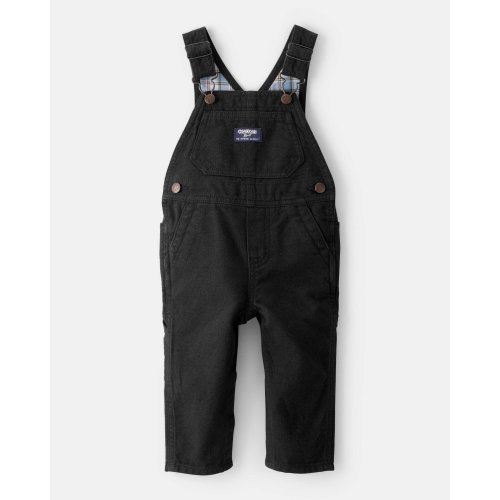 Baby Boy Herringbone Overalls - Black - OshKosh | Carter's