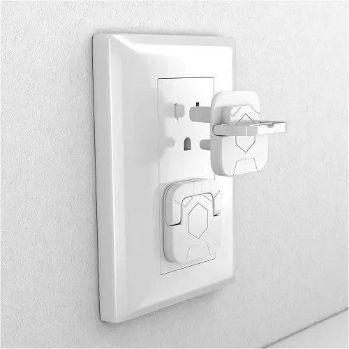 4our Kiddies Baby Proofing Outlet Covers (60 Pack) Electric Outlet Plug Covers for Child Safety, Baby Socket Cover Protector Cap to Prevent Child from Power Shock Hazard