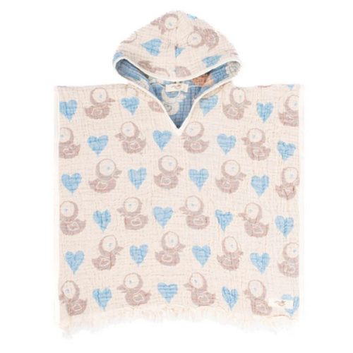 Ducky Gauze Hooded Poncho | Sand Cloud