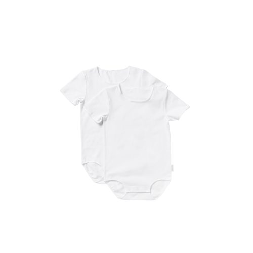 Buy Baby Wonderbodies Short Sleeve Bodysuit 2 Pack in White Online | BONDS