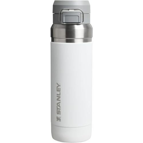 Stanley Quick Flip GO Water Bottle 36 oz | Push Button Lid | Leakproof and Packable for Travel and Sports | Insulated Stainless Steel | BPA-Free | Frost