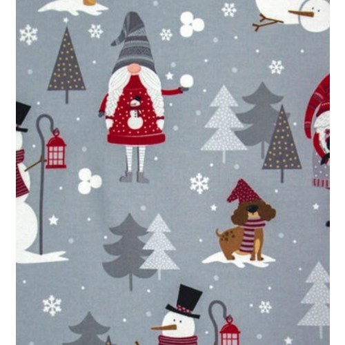 Flannel crib sheet-Christmas crib sheet-toddler sheet-fitted flannel crib sheet-holiday crib sheet-nursery bedding-gnome sheet