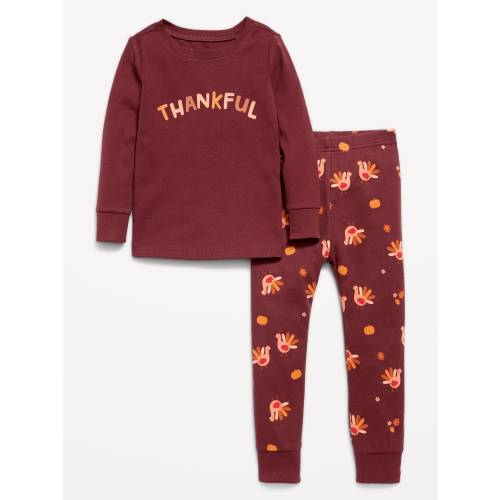 Printed Unisex Snug-Fit Pajama Set for Toddler & Baby
